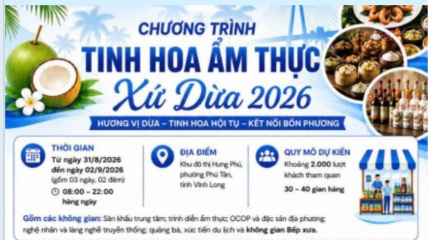 CHƯƠNG TRÌNH TINH HOA ẨM THỰC XỨ DỪA 2026