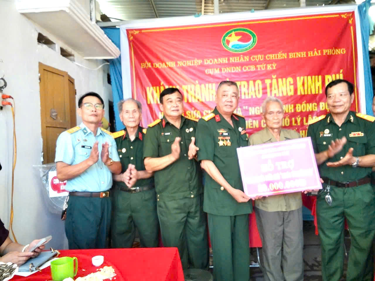 Hội Doanh nghiệp Doanh nhân CCB Hải Phòng bàn giao căn nhà nghĩa tình đồng đội thứ 15 trong năm 2026